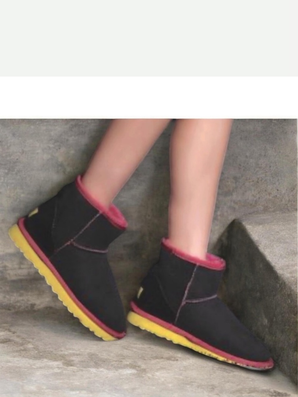 Uggs Iconic Multi  Colour Mini S|N 5854 Boots Size 6